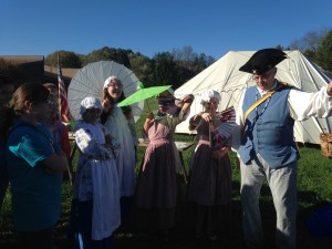 5th grade students experience colonial times at Camp Flintlock.